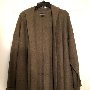 Olive green sweater jacket 2x